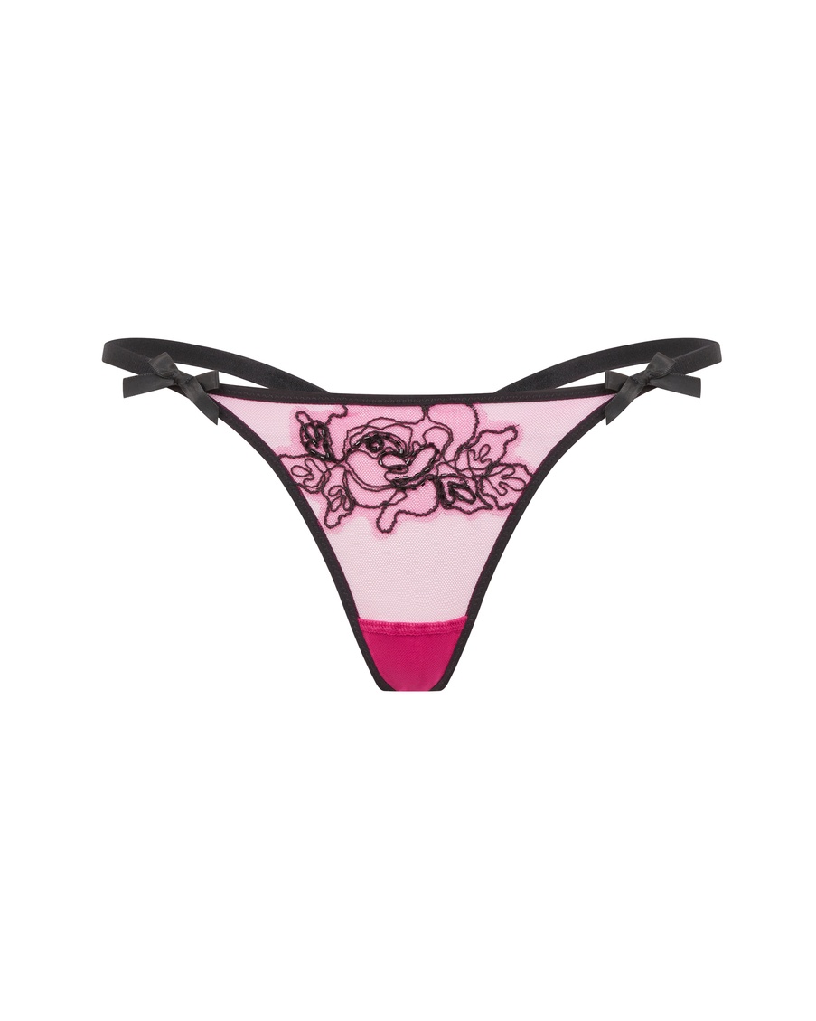 Трусы стринги цвета фуксии Lindie