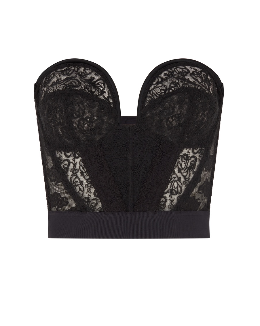 Черное бюстье Mercy