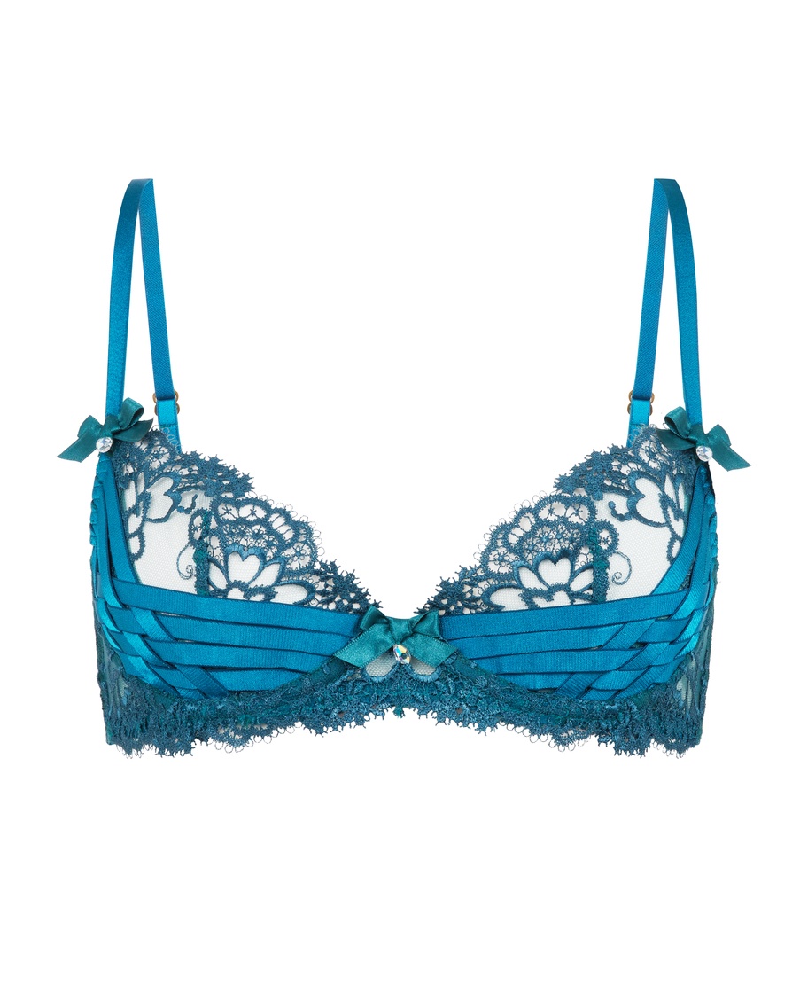 Сине-зеленый бюстгальтер с мягкой чашкой Dioni