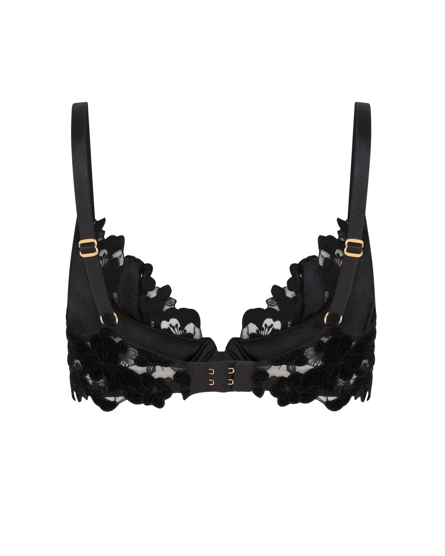 Черный бюстгальтер с мягкой чашкой Arietta