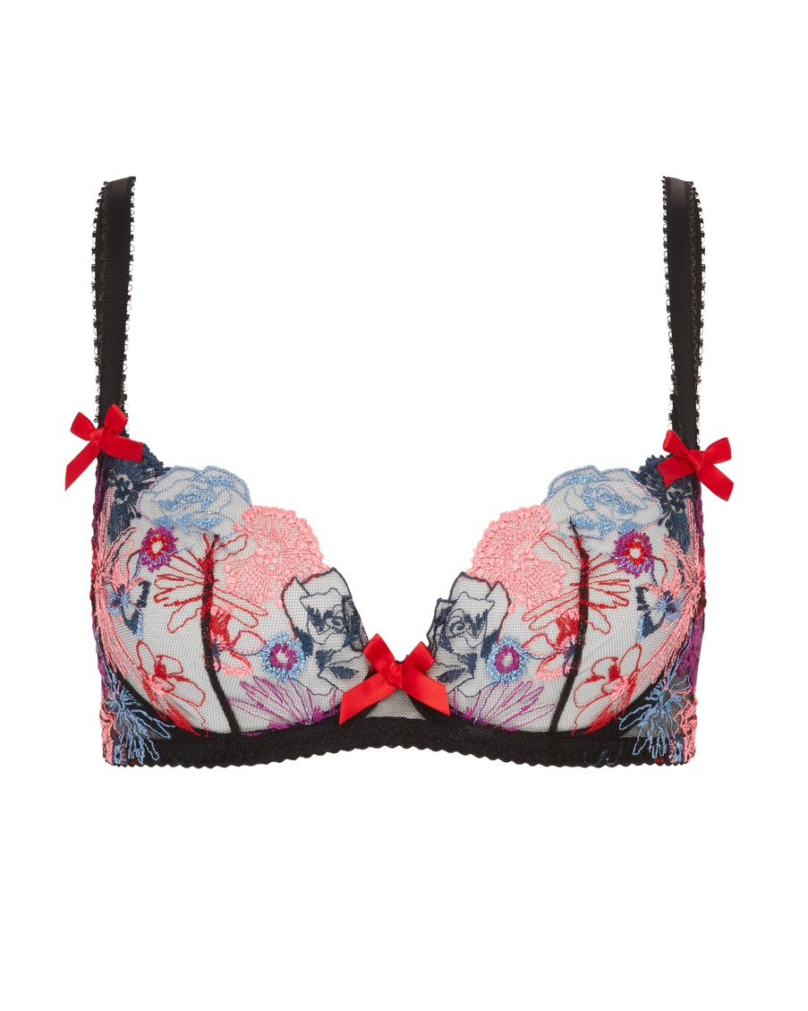 Черно-розовый бюстгальтер с мягкой чашкой Zuri