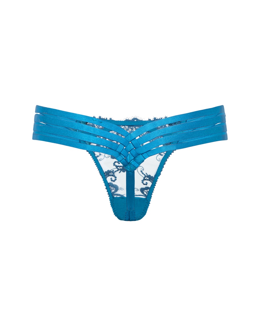 Сине-зеленые трусы стринги Dioni