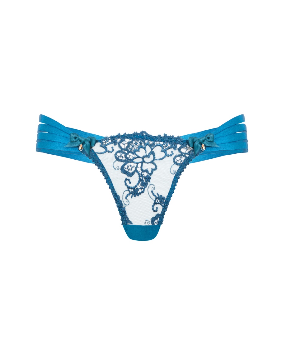 Сине-зеленые трусы стринги Dioni