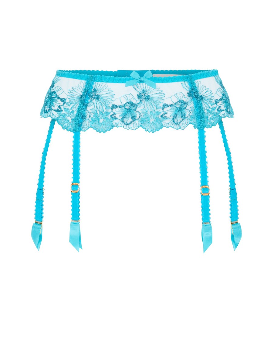 Бирюзовый пояс для чулок Astria