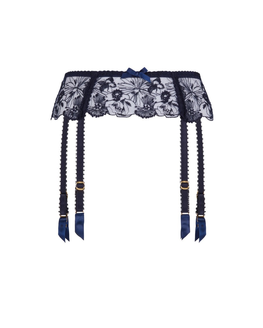 Темно-синий пояс для чулок Jayce