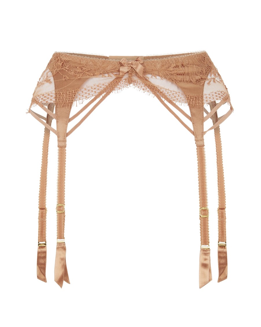 Золотистый пояс для чулок Tanya
