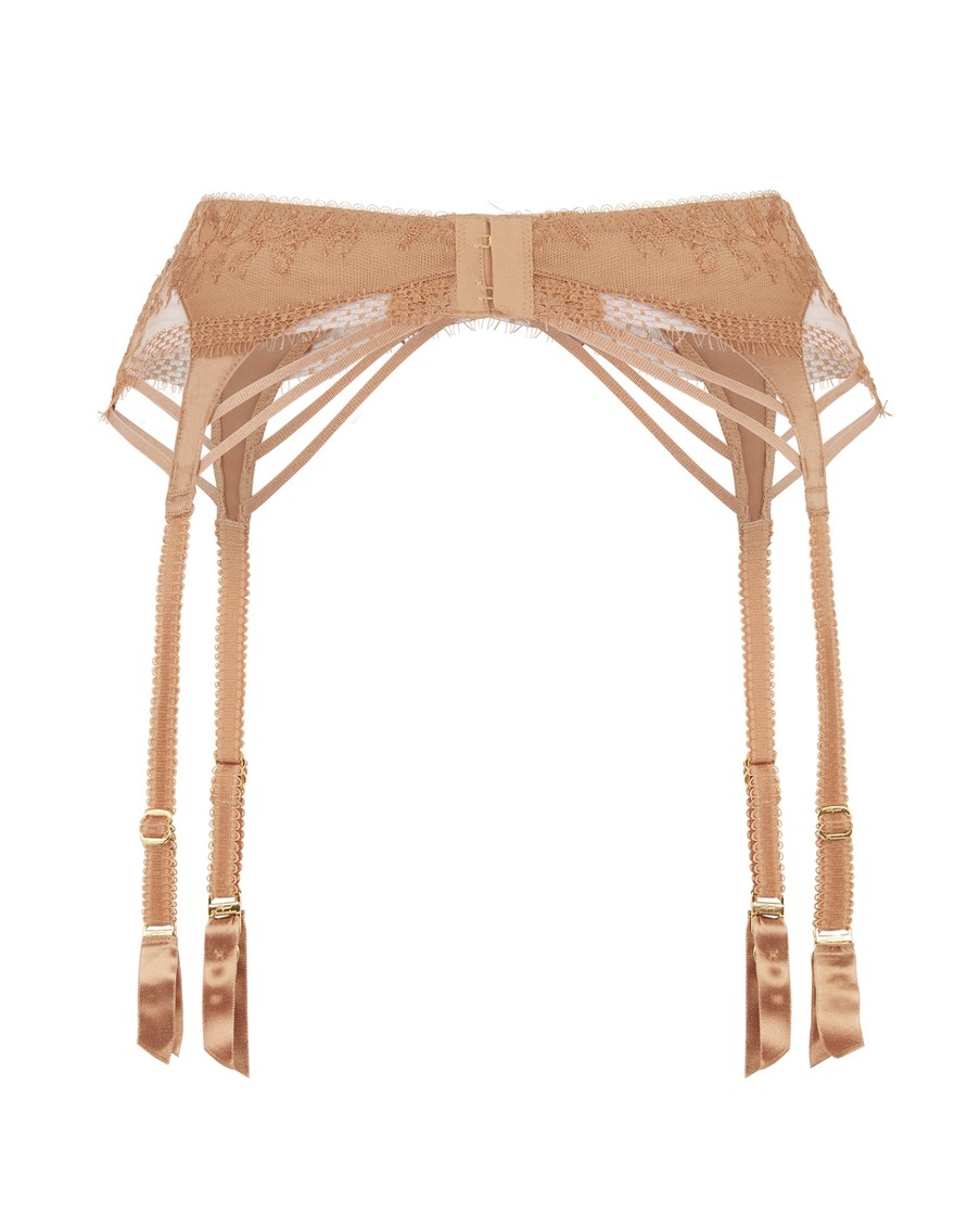 Золотистый пояс для чулок Tanya