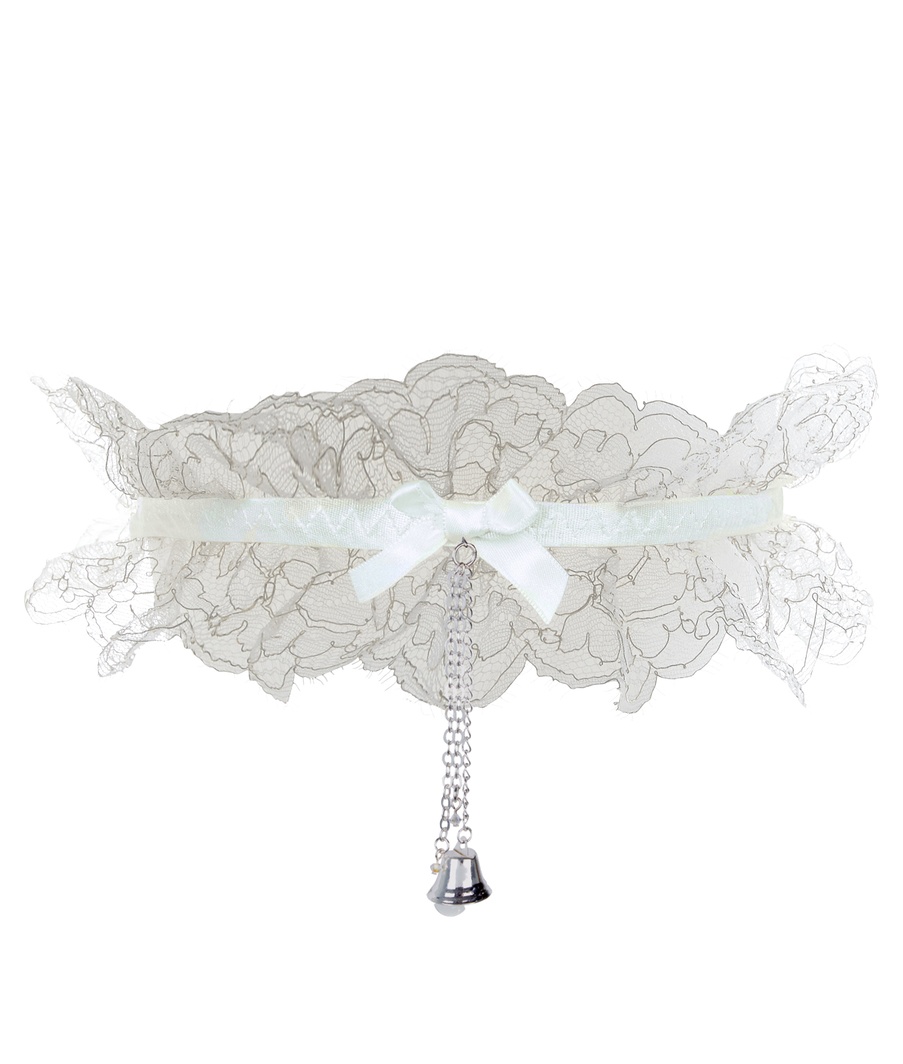 Белая подвязка Bella