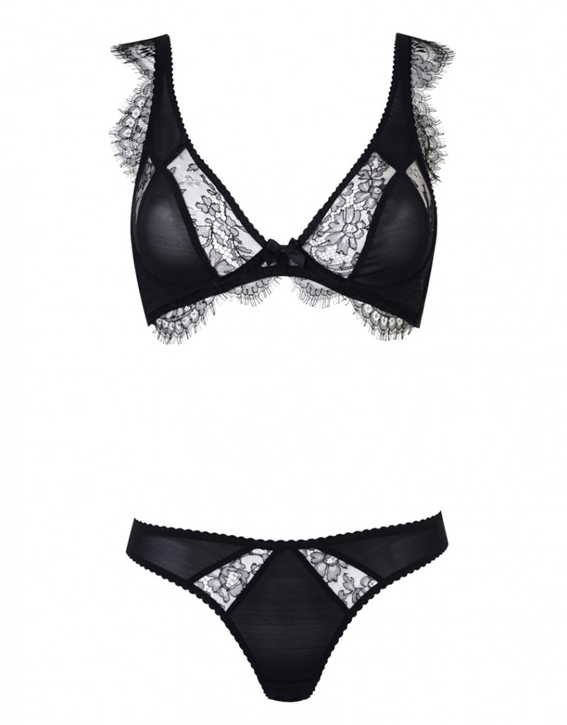 Черный бюстгальтер Deanna
