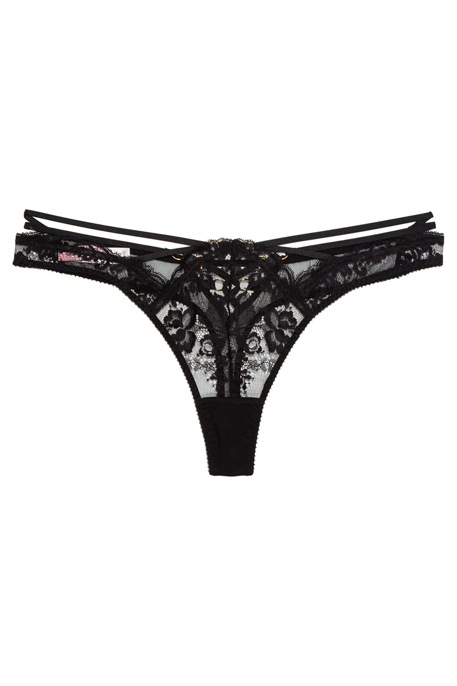 Черные кружевные трусы стринги Essie Agent Provocateur – купить за 11 ...