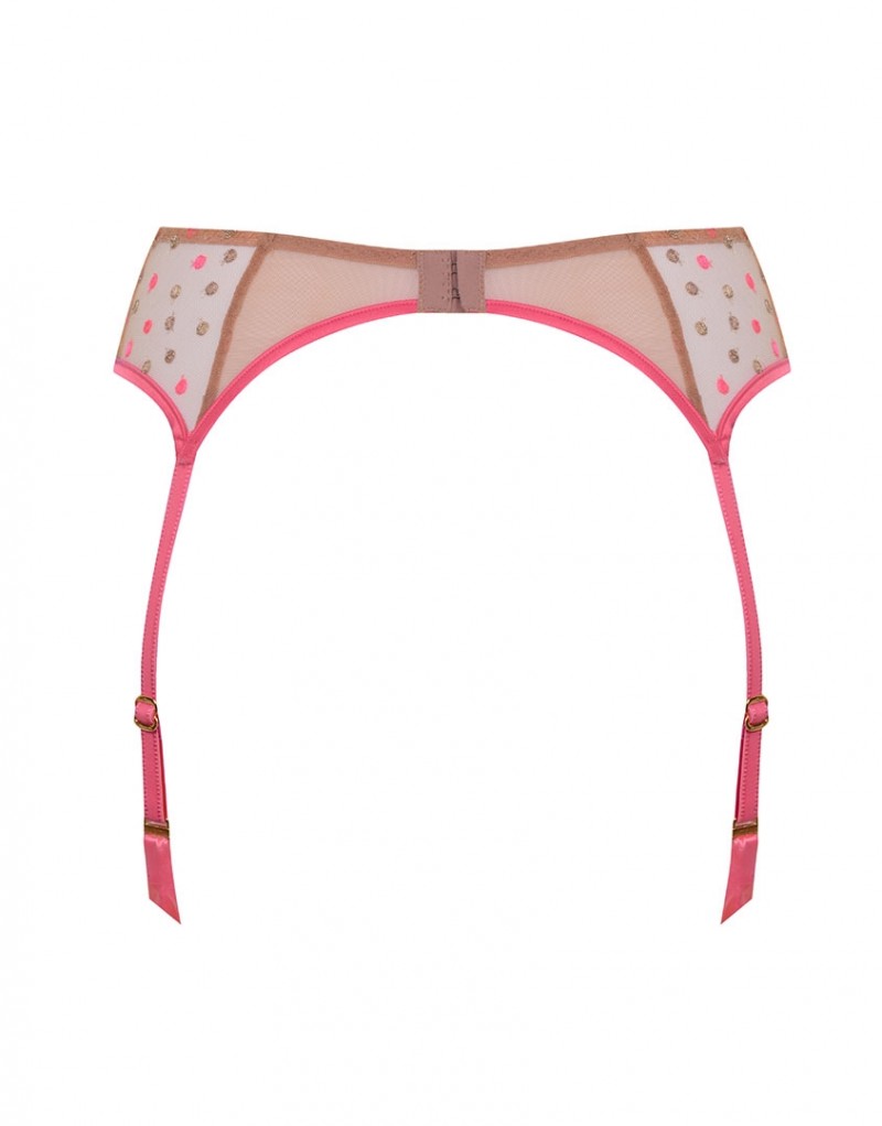 Розовый пояс с вышивкой Brie